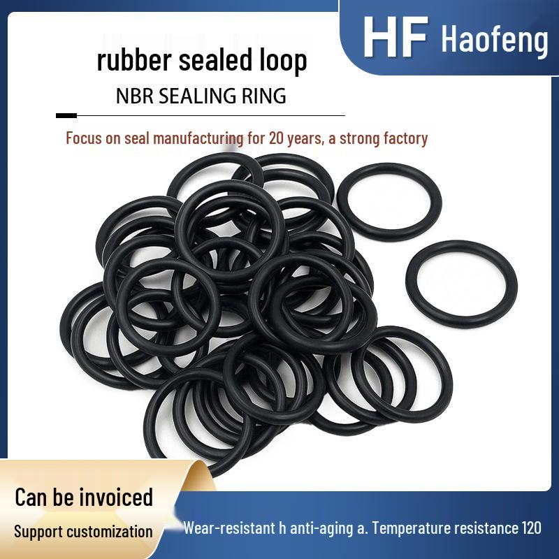 Silicone, Nitrile & Fluororubber O-Ring: Waterproof, Oil & Wear Resistant, High/Low Temp Resistant.