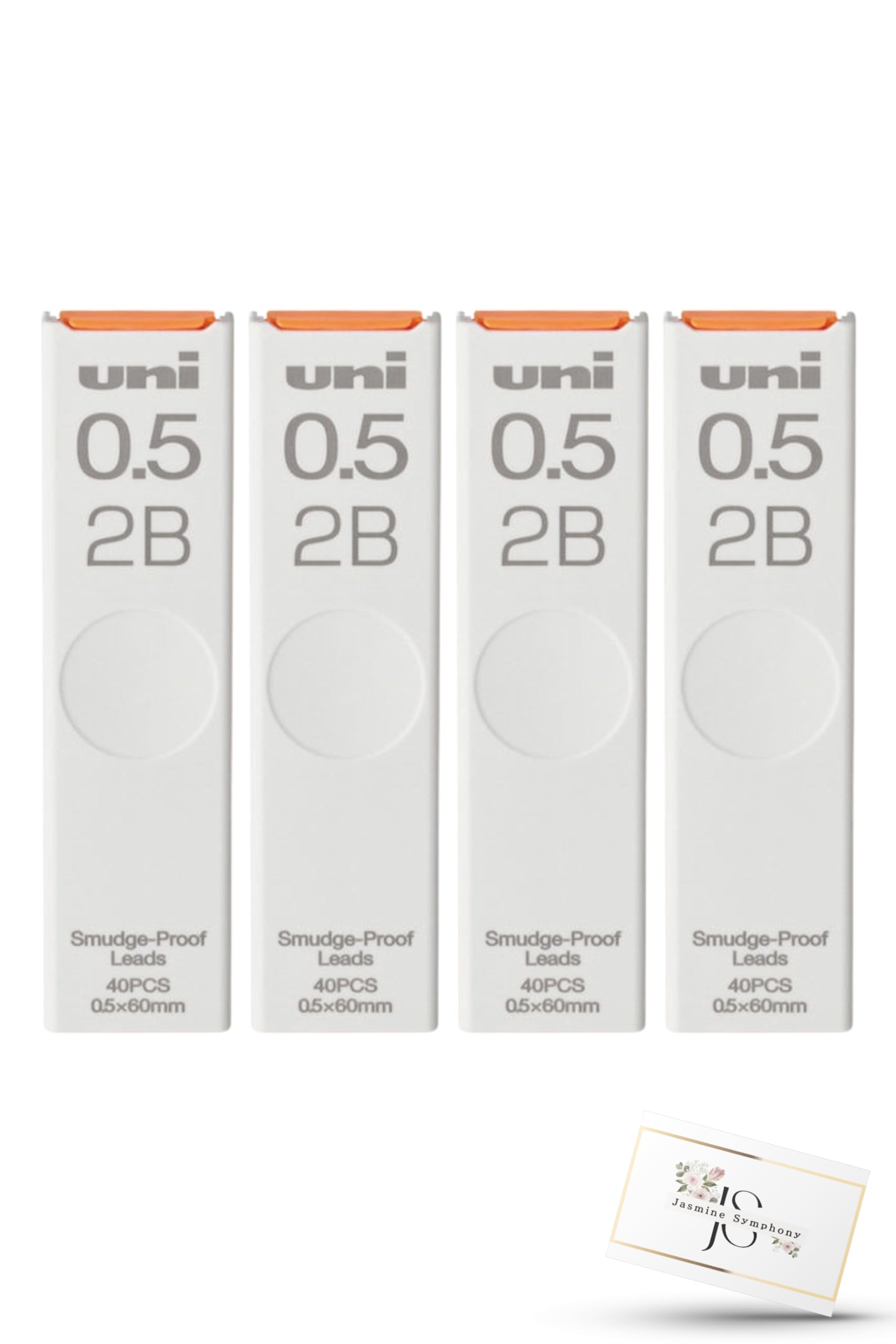 

Mitsubishi Pencil Mechanical Pencil 2B of Uni Assorted Set of 40 Leads Symphony Original Bonus Refills, 0.5 [Set 4, UL-S-0.5-40] (Jasmine Included)