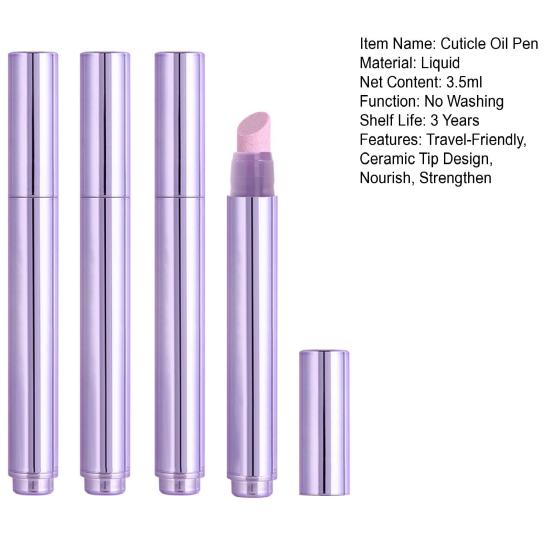Cuticle Oil Pen with Ceramic Tip Dead Skin Remover Nail Care Pen Nutrition Moisturizing Hydrating Cuticle Oil And Ceramic Pusher Nail Treatment
