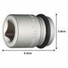 TONE Impact Inner Socket 6A-21BA Drive Angle 19.0mm (3/4") Width Across Flats 21mm