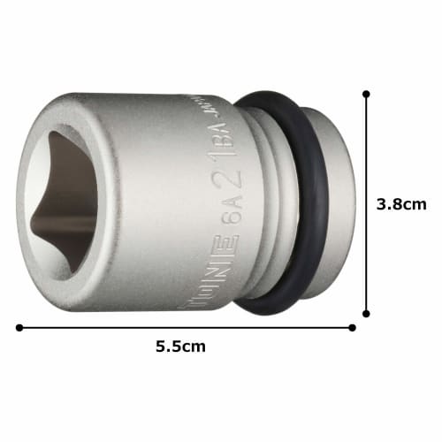 TONE Impact Inner Socket 6A-21BA Drive Angle 19.0mm (3/4") Width Across Flats 21mm