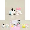 Adorable Sanrio Characters Cute Cartoon Kuromi My Melody Cinnamoroll Figure Toys Set