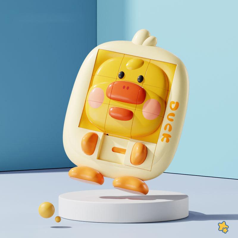 3D Cartoon Animal Huarong Road Slide Puzzle Games Children Board Game Thinking Training Nine Grids Kids Educational Puzzles Toy