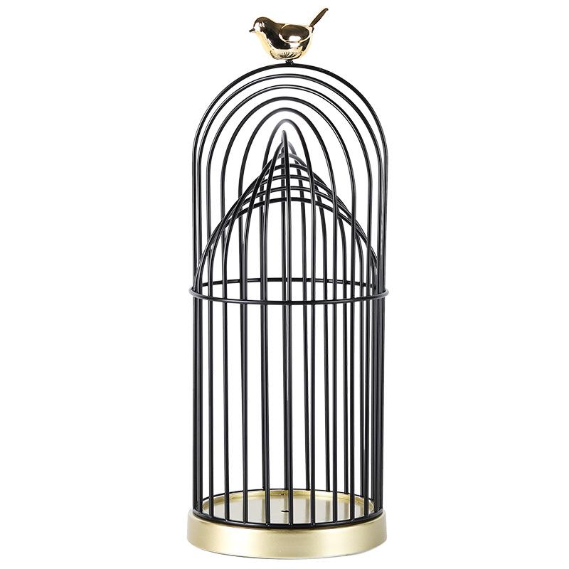 Artistic Metal Birdcage Soft Decoration Nordic Style Light Luxury Creative Modern Personality Home Living Room Designer Decoration