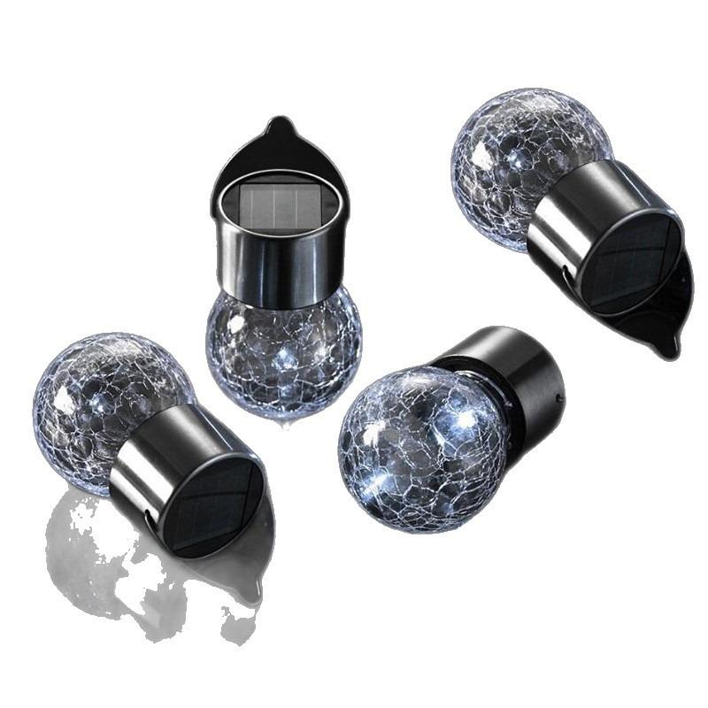 Camping Waterproof LED Glass Crack-proof Ball Pendant Light for Hanging, Ambient Lighting for Lawn Garden Decoration, Courtyard Light