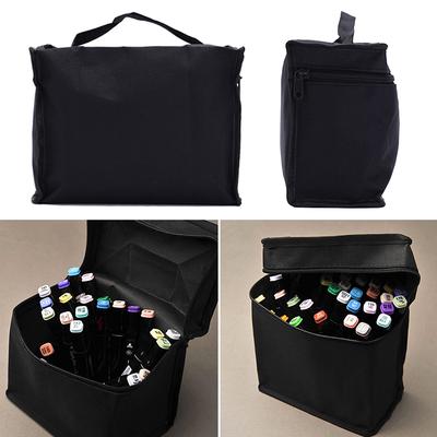 Zipper Folding Art Markers Zipper Canvas Storage Pencil Bag Hold Markers Pen