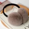 Natural 100% Rex Rabbit Fur Earmuffs Winter Accessories for Women Winter Ear Muffs Fluffy Earmuff Ear Cover for Winter