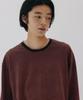 BLANKROOM Pencil Stripe Long Sleeve Tee_Museum Red