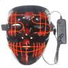 Halloween Light up Mask El Wire Scary Mask, Halloween Mask Kids, Halloween Scarf Mask Dollar Mask