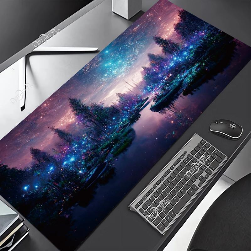 Universe Computer Mouse Pad XL Solar System Gaming Gamer Mat Space Large Mousepad for Keyboard Deskmat Starry Sky xMM XXL