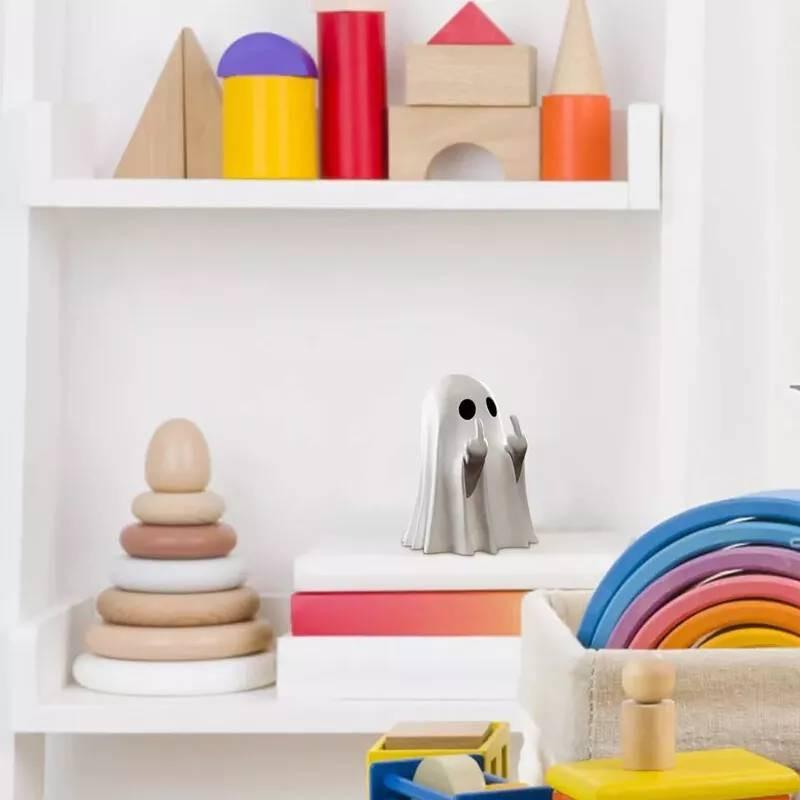 Adorable Halloween Ghost Figurine Set For Charming Home Office And Garden Decor