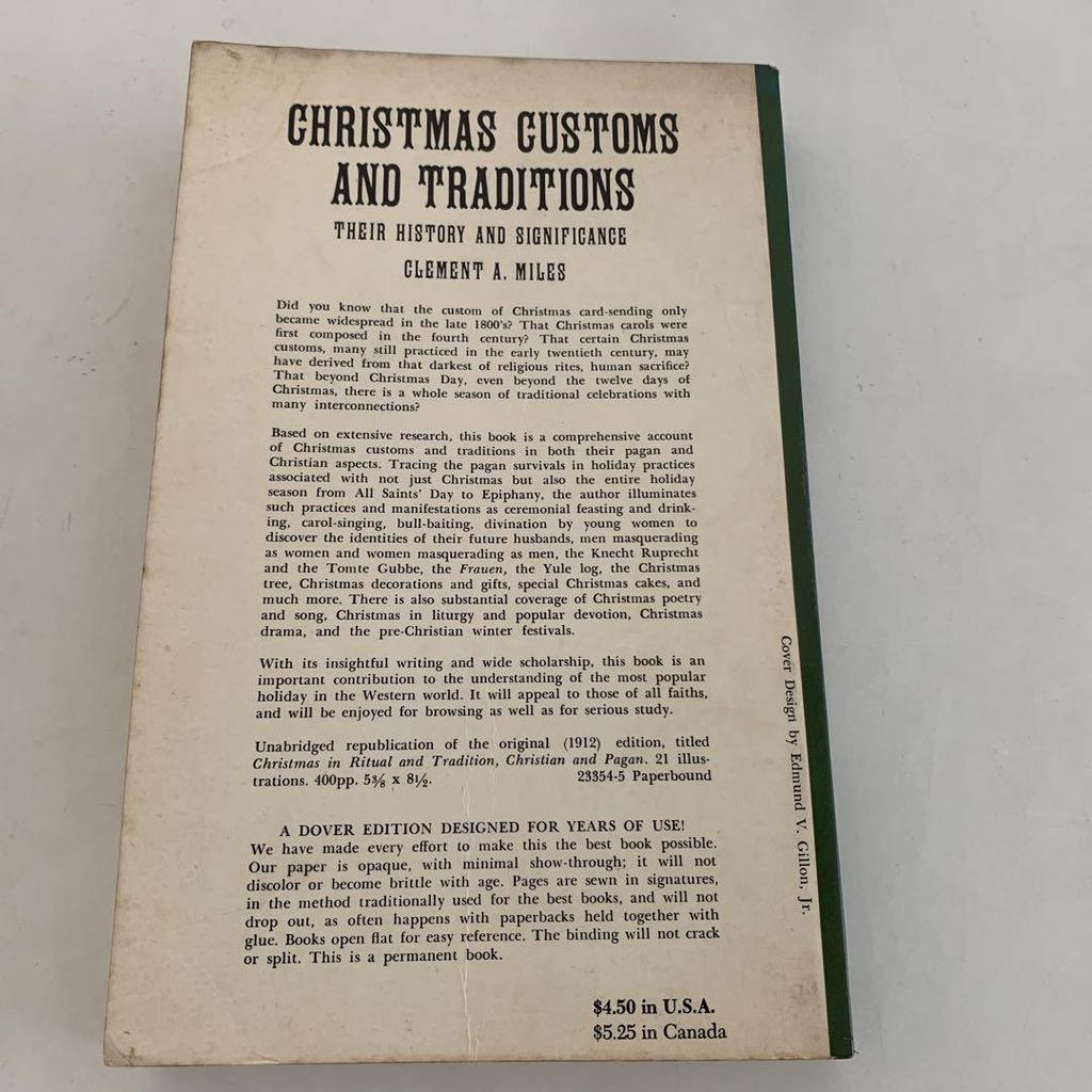 [USED] CHRISTMAS CUSTOMS AND TRADITIONS