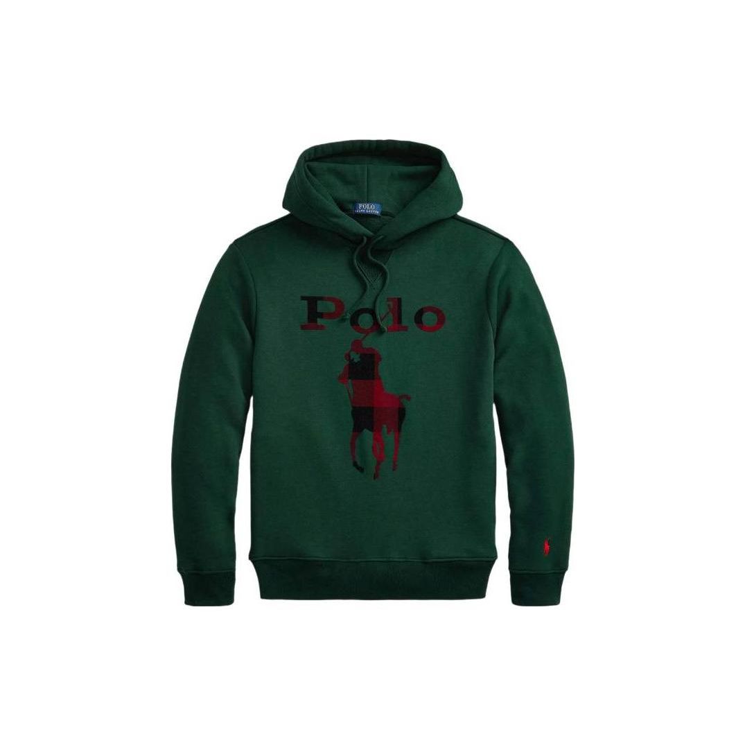 Polo Ralph Lauren FW22 Свитшот с принтом логотипа с длинным рукавом Мужской свитшот Зеленый 710881816-003 2XL