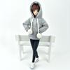 Gray Coat Sweatshirt For Barbie Doll Clothes For Barbie Doll Outfits 1/6 Dolls Accessories Kids Toy For Children Collection