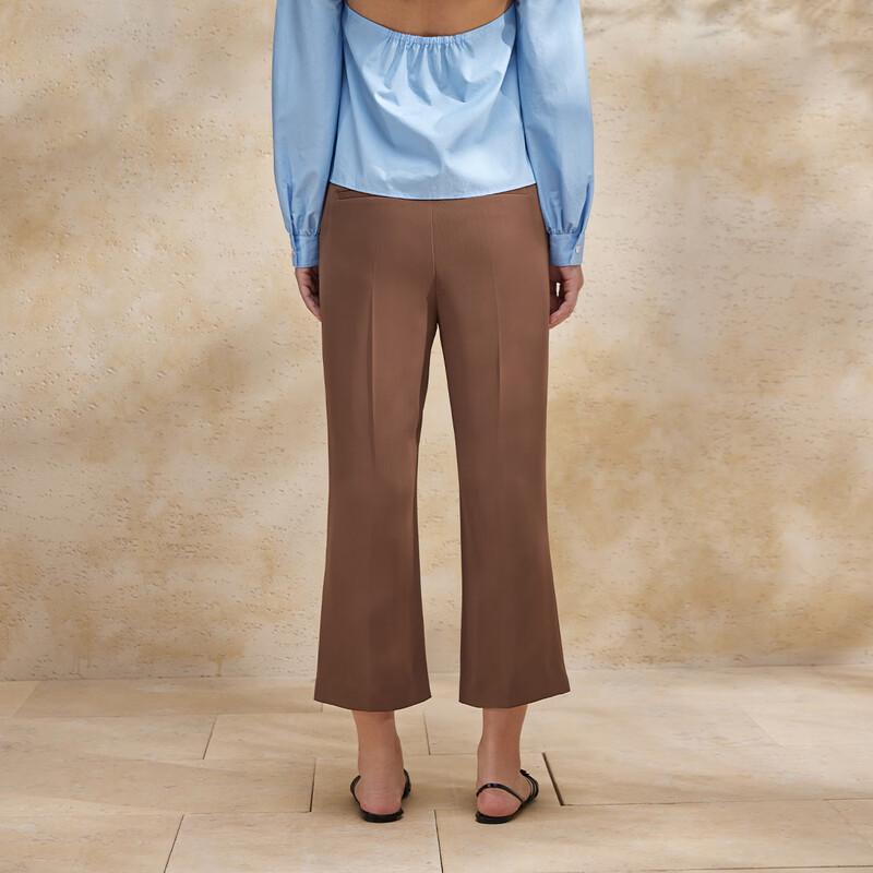 Women's Wide-Leg Cropped Casual Pants BDR2KD1013