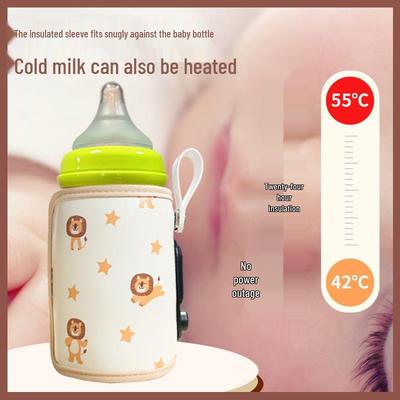 Universal USB Baby Bottle Insulated Sleeve - Portable Infant Milk Warmer & Heating Sleeve
