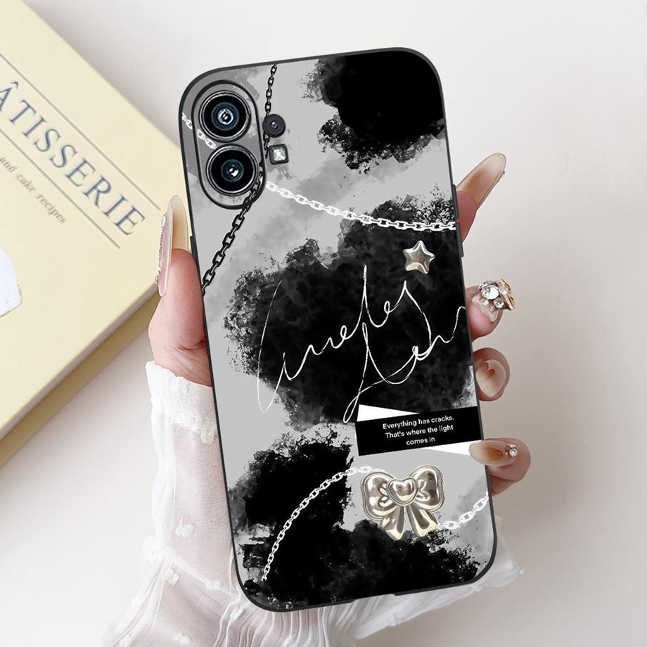 Butterfly Flower Landscape Marble Cartoon Cover For Nothing Phone 1 2 2a 3a Pro Case Phone (2a) (3a) Pro Capa Silicone Funda