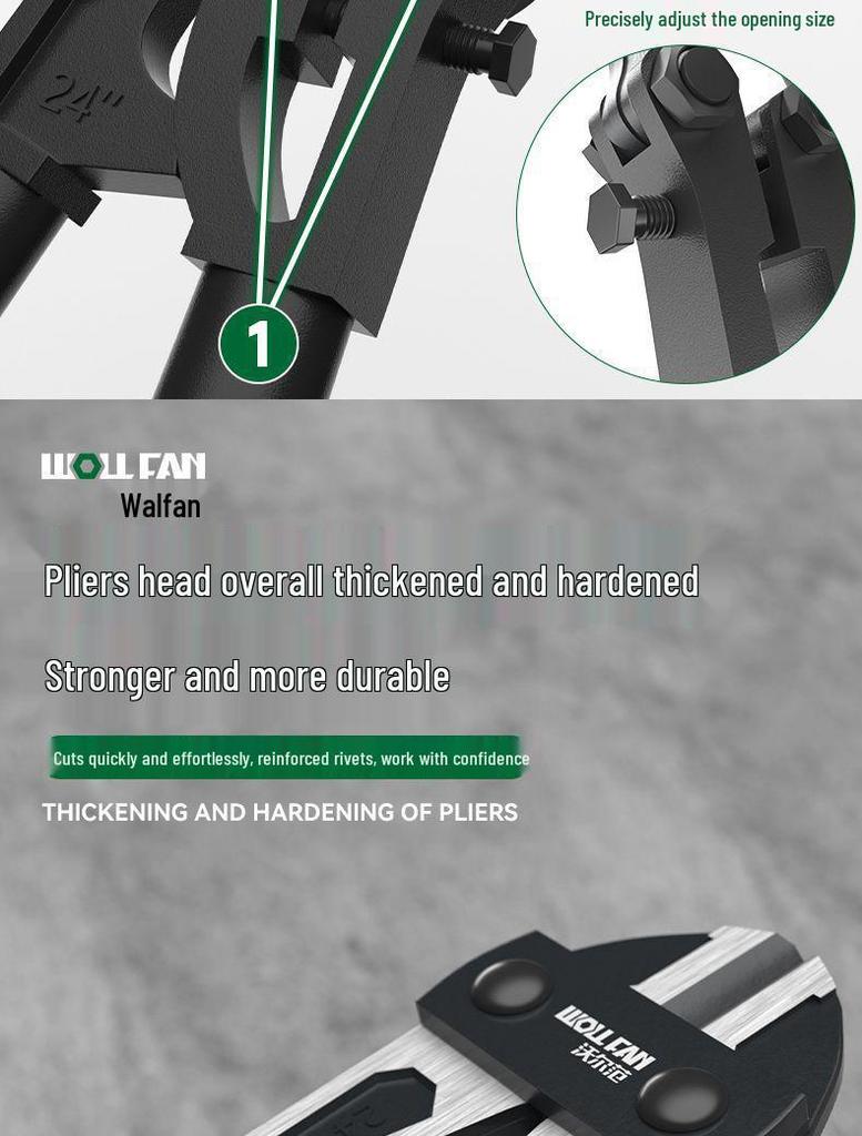 Eagle Beak Heavy-Duty Rebar and Wire Cutter - Labor-Saving Demolition Pliers