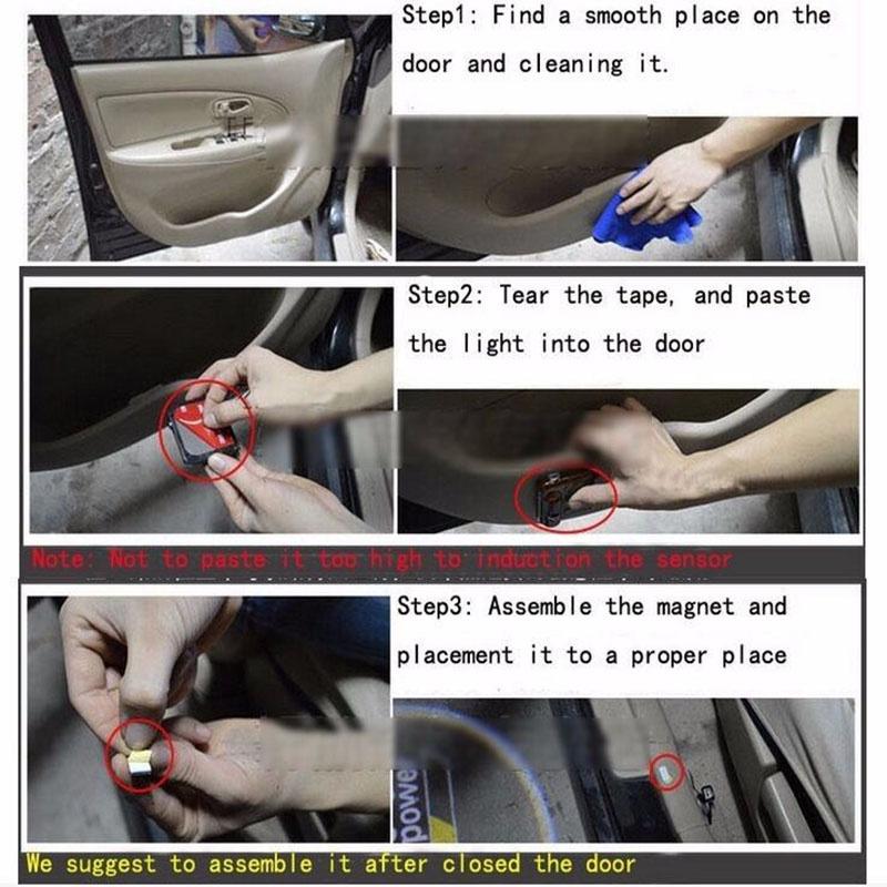 LED Kabellos 2 Stück Courtesy Auto Türschwelle Laser Willkommen Geister Lichter Für Cruz