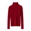 Women's Pure Cashmere High Neck Ribbed Pullover Sweater