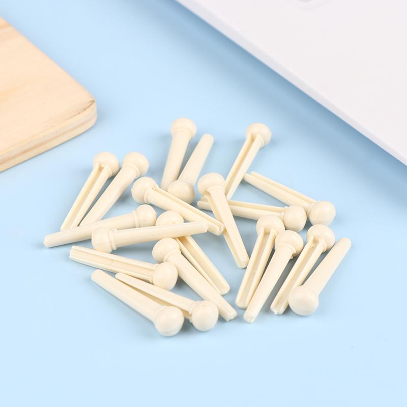 20 stk Akustisk gitar Bridge Pins For 6 Strings Erstatning Plast Avtrekker