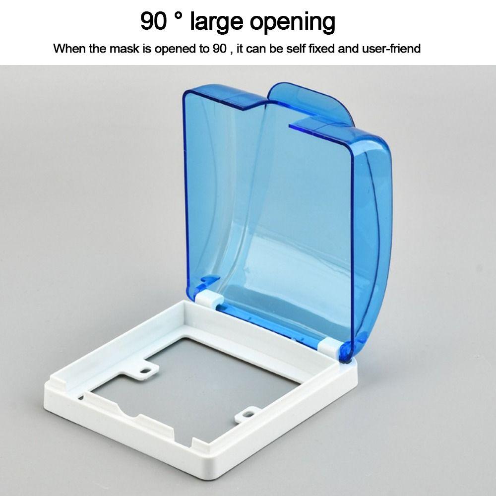 Plastic Schakelaar Beschermkap Wandmontage Bescherming Socket Spatwaterdichte Doos Badkamer