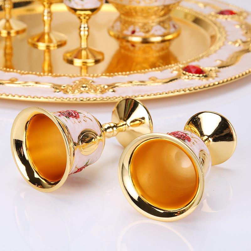 Weinkanne Farbe Zinn Baijiu High-End Kreatives Heimdekorationsstück Geschenk für Männer Weinset Teegeschirr, Weinglas