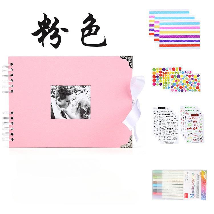 Fotoalben, 80 Seiten, Erinnerungsbücher, A4, Bastelpapier, DIY, Scrapbooking, Bild, Hochzeit, Jahrestag, Geburtstag, Kinderliebhaber, Geschenk