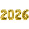 16Inch 2026 Happy New Year Foil Balloons Christmas New Year Party Decoration Festival Party Supplies Photo Props Home Decor
