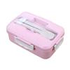 Lunch Box Multi Compartments Environmentally Friendly Portable Bento Box for Student Home School