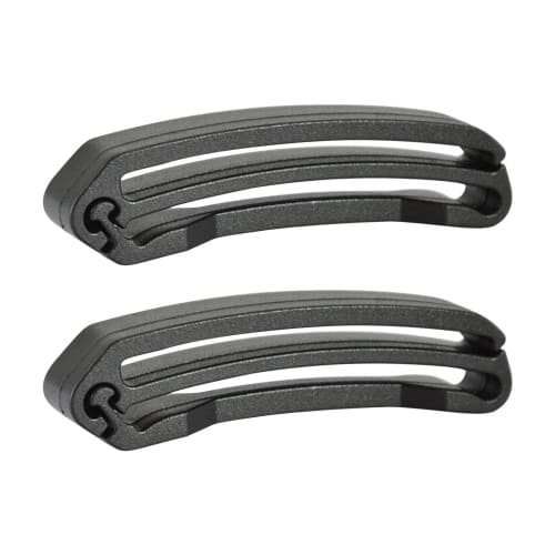 Webbing Strap Keeper - Webbing Tail Clip, Scuba Diving Webbing Clip, Plastic Belt Clip, Webbing Connection Clip, 2 Belt Storage Buckles, 2 Strap End M