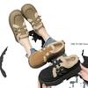 Fashion Women Clogs Platform Round Toe Loafers With Fur Casual Winter Retro New Slip-on Solid Rubber Buckle Female Sneakers Creepers Str