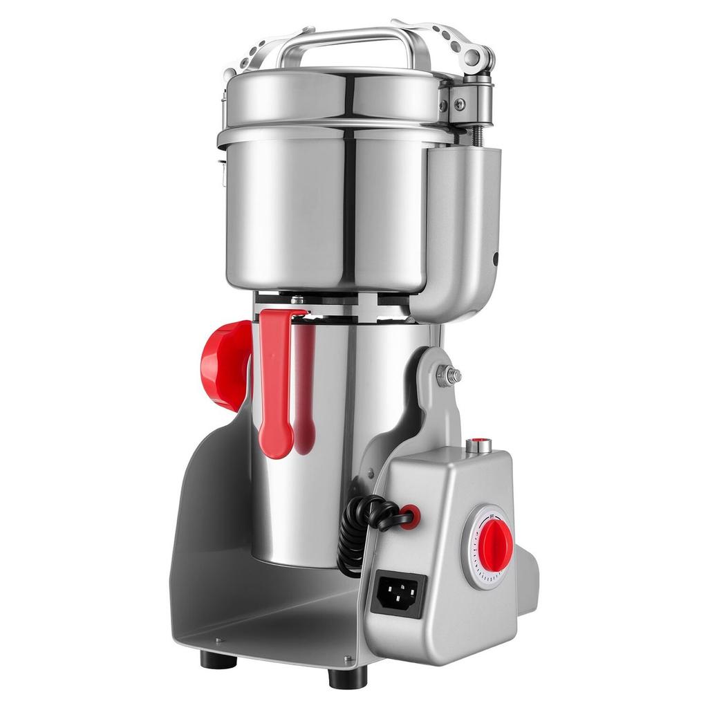 Electric Grain Mill Grinder, 800g Commercial Spice Grinders, High Speed 2100W Stainless Steel Pulverizer Powder Machine, for Dry Grains, Spices,
