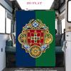 Royal Heraldry Regal Symbols blanket Suitable for all seasons Soft and comfortable Machine washable Office rest blanket Air conditioning blanket