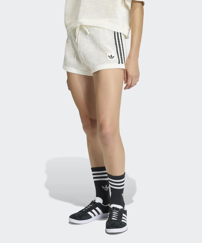 ADIDAS Knit Crochet Shorts - White / Kc6477