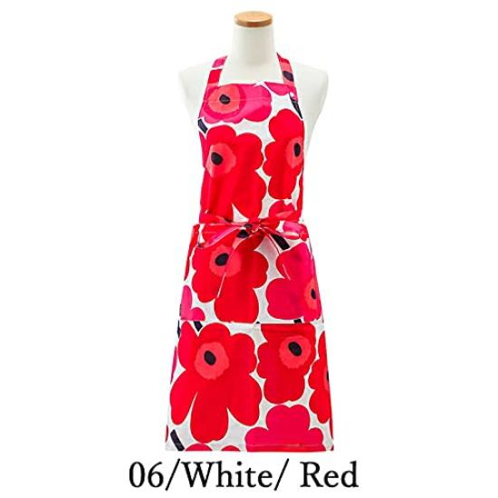 Marimekko Apron Rasymatto Black X White X Polka Dot Pattern 070692 190 Length 84cm Width 83cm [Used]