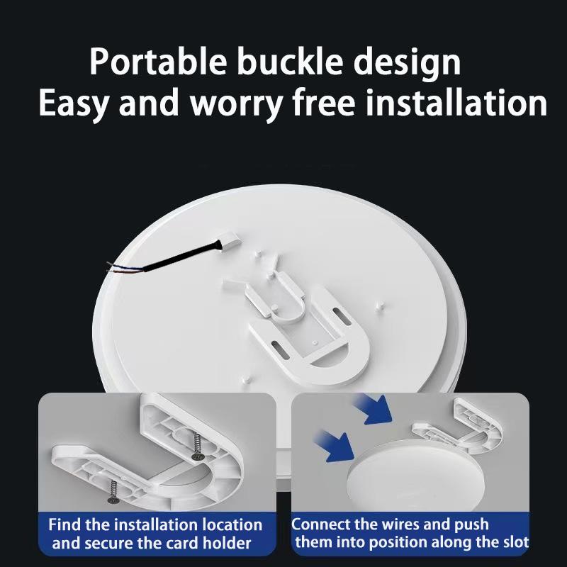 Led Ceiling Lamp With Motion Sensor 12W 24W Smart Home Lighting Led Ceiling Light Fixtures For Entrance Balcony Corridor 85-265V