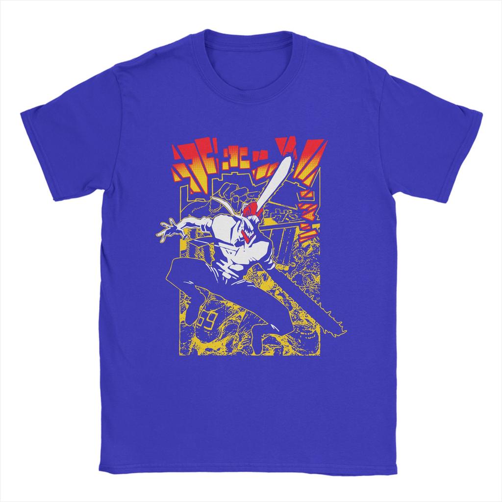 Chainsawman T Shirt Chainsaw Man Manga Denji Pochita Devil Makima Anime Cotton Clothes Funny Short Sleeve Crewneck T-Shirt