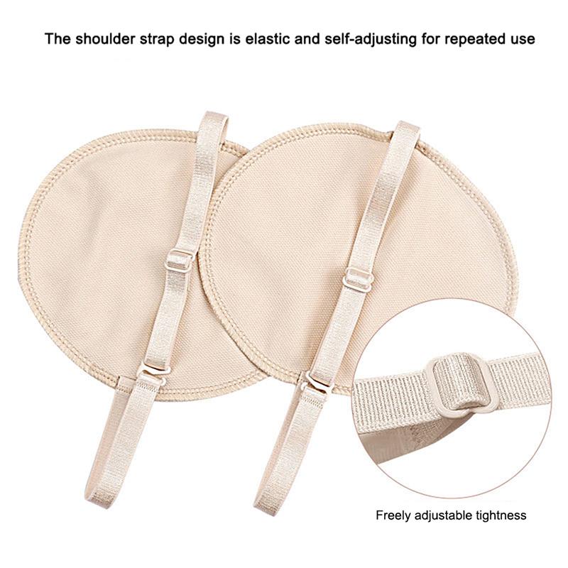 1Pairs Sweat Armpit Pads Soft Washable Invisible Cushion Reusable For Outdoor Protector Clothing From Stains/Wetness/Odor