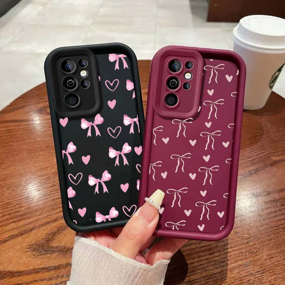 Phone Case For Infinix GT 30 20 Pro Note 50 40 40S 30Pro Plus Smart 10 8 9 Hot 60 50PRO Silicone Love Bowknot Cover