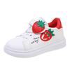 2025 spring and autumn new student flat white shoes girls casual sports shoes white running 3-12 years old board shoes