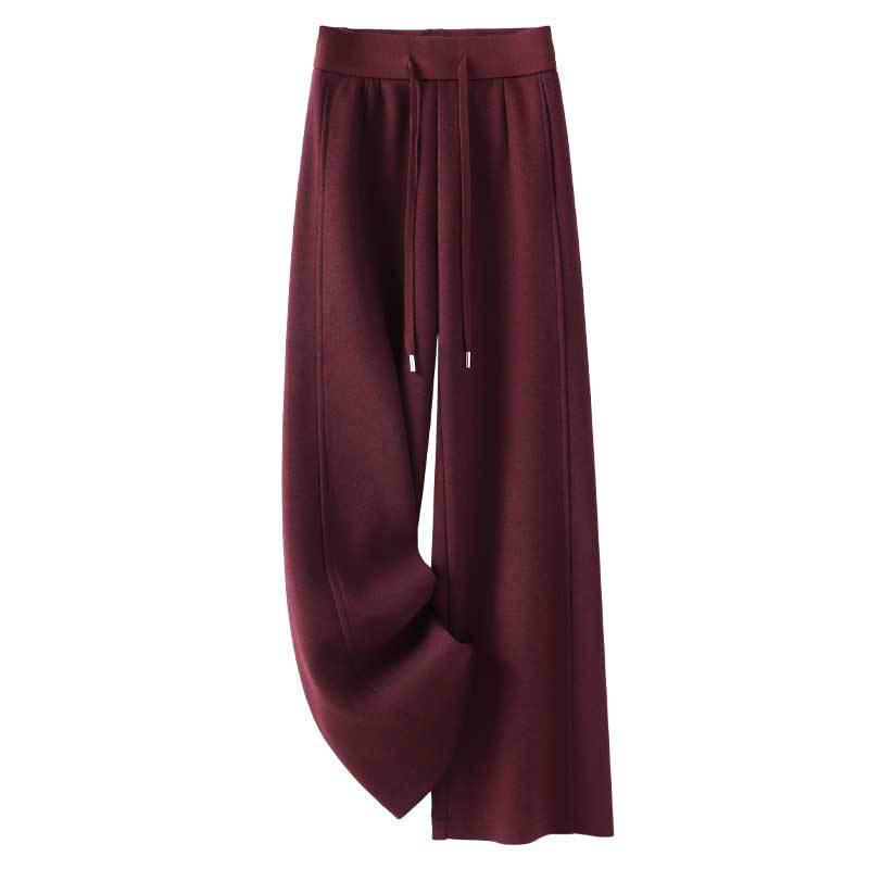 

Sticky Rice Women s Slimming Woolen Wide-Leg Pants - Autumn/Winter 2025 New Style 29/XL [Recommended for 115-125 lbs]