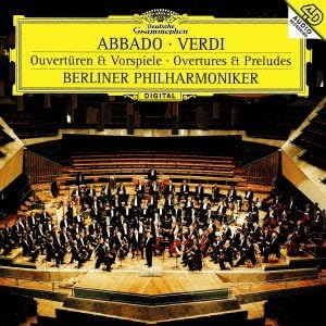 CD ABBADO (CLAUDIO)? VERDI; BERLIN PHI - Verdi: Overtures and Preludes  UCCG4813 Japan ObiClassical Used