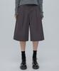 CHICKS Bermuda Wide Cotton Pants Charcoal