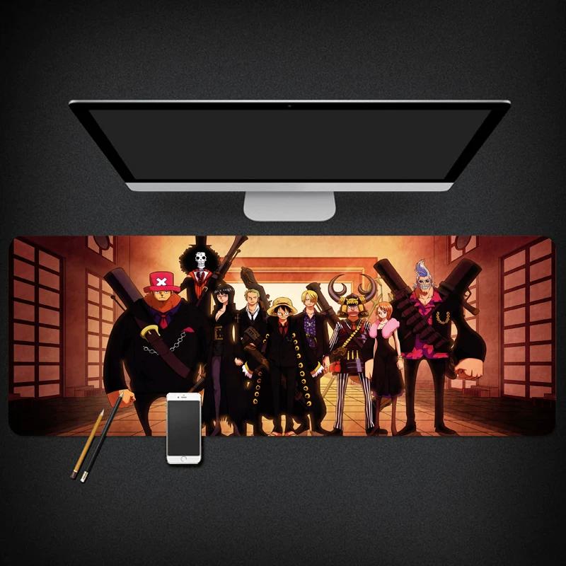 ONE PIECE Animation Peripheral Monkey D. Luffy  Roronoa Zoro Dormitory Second Dimensional Computer Keyboard Table Mat Waterproof Large Cute Mouse Mat