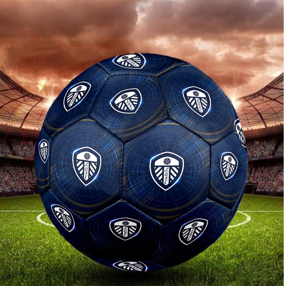 Leeds United Size 5 Football High Elastic Soccer Ball For Outdoor Competition Daily Training Play