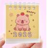 Small 2026 Desk Calendar Standing Flip Coil Calendar New Schedule Planner  Gifts