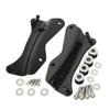 HUILI-JPHOME 4-Piece Docking Hardware Kit for Harley Touring, Street Glide, Road King, and Street Glide (2014-Onward) (Black)