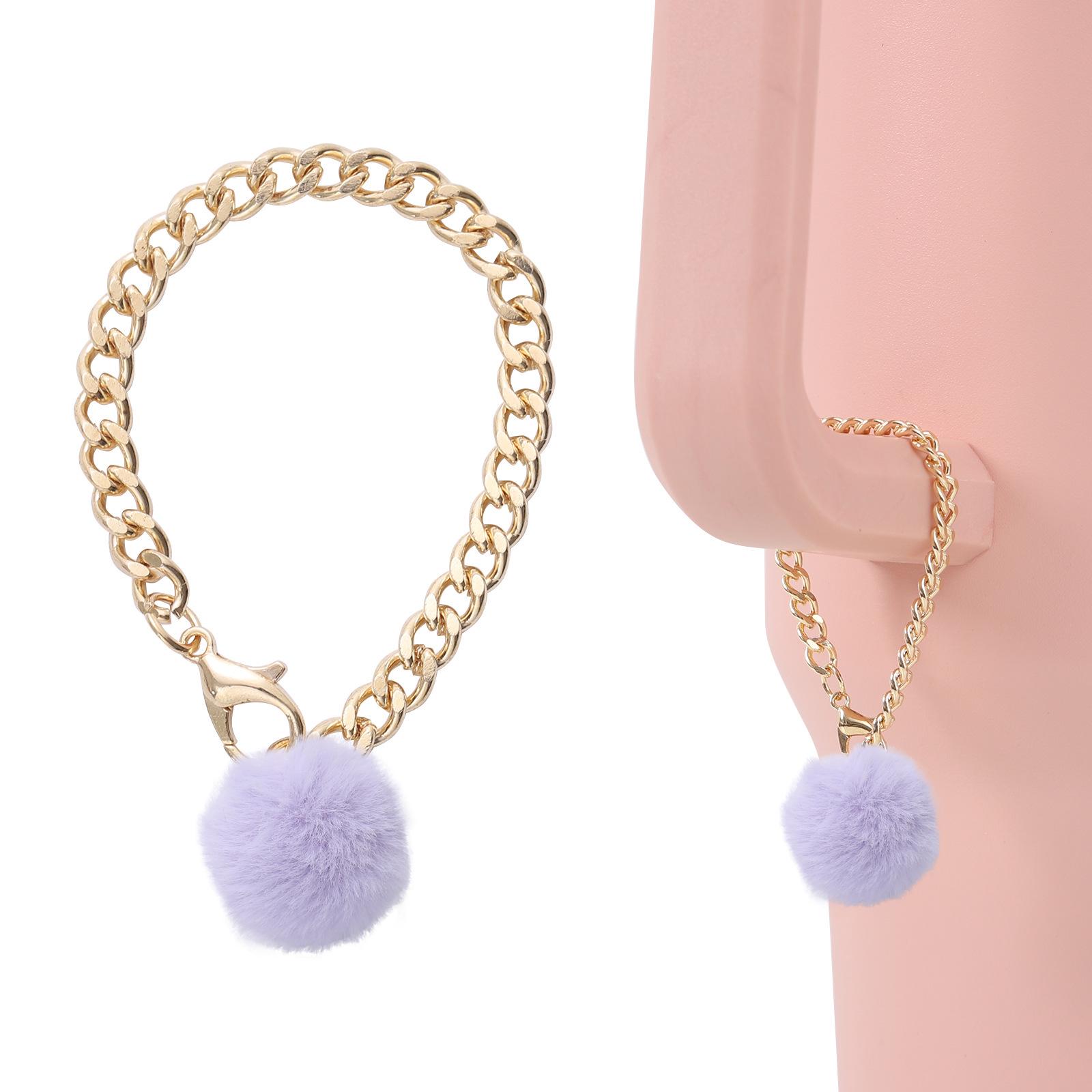 Fluffy Pom-Pom Rabbit Tail Keychain Pendant