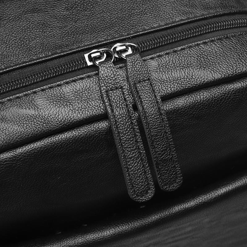 Męski plecak PU, biznesowa torba na komputer, duża pojemność, plecak na zewnątrz, torba studencka